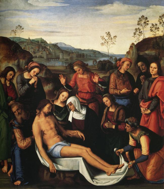 Pietro Perugino Lamentation over the Dead Christ (mk25) China oil painting art
